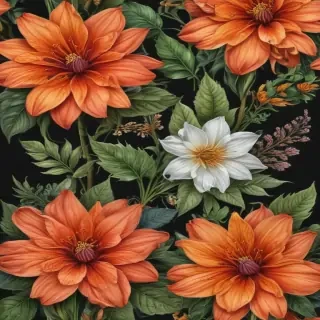 flower drawing png