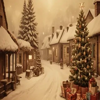 merry christmas vintage images