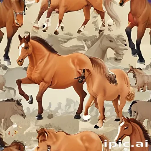horses cartoon
