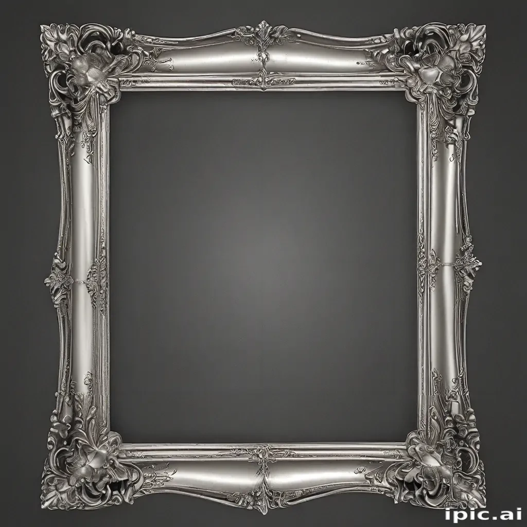 silver frame png