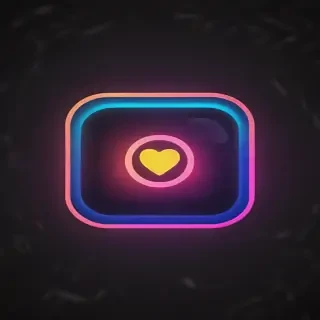 neon instagram logo