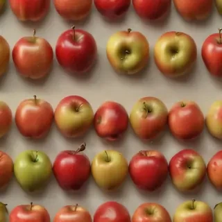 drawn apples