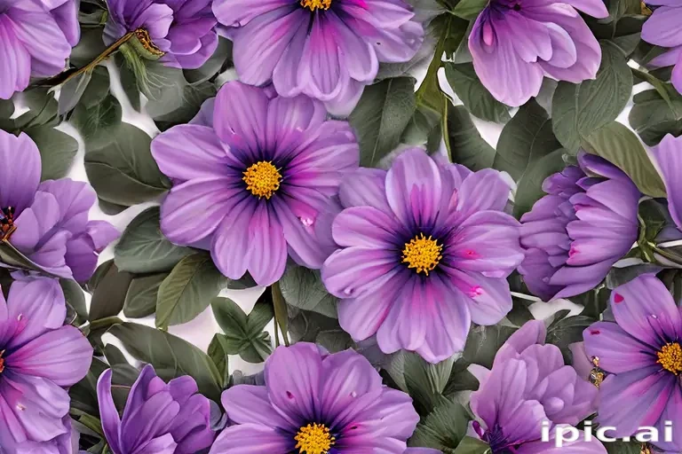 purple flowers png