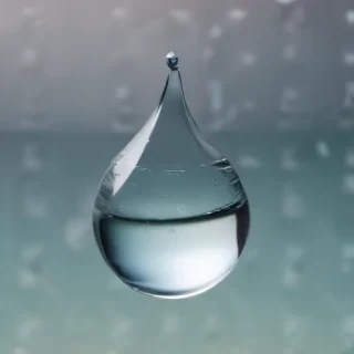 transparent water drop