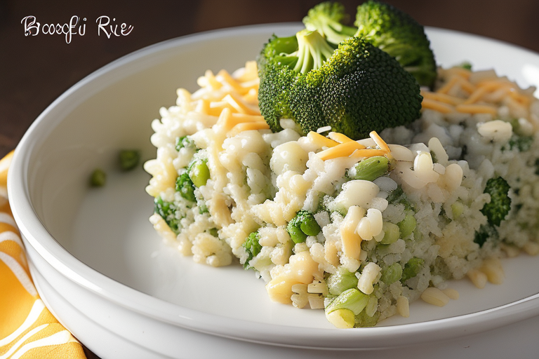 broccoli rice casserole in slow cooker