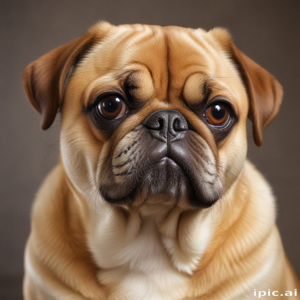 A Charming Pug with Expressive Eyes and a Playful Personality Captured ...