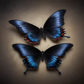 black butterfly