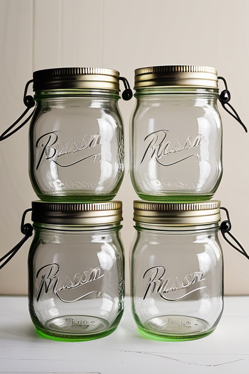 mason jar lids with rings
