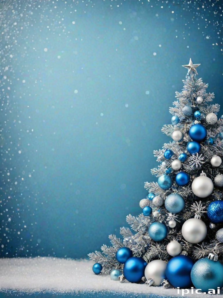 blue christmas bg