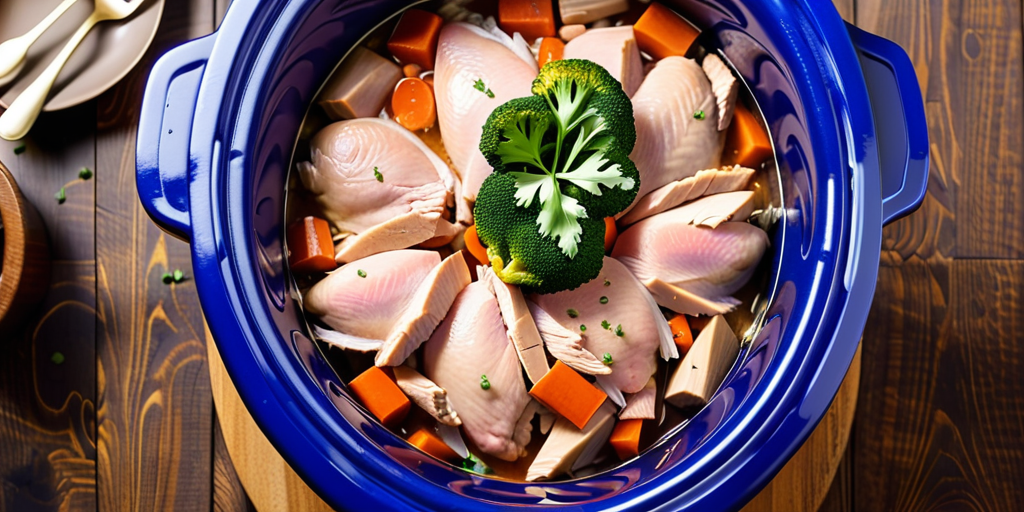 how long to cook frozen chicken in crockpot