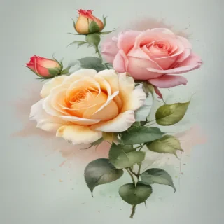 watercolor roses png