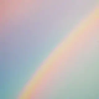 pastel coloured rainbow