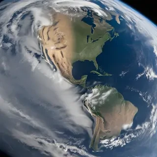 earth from space