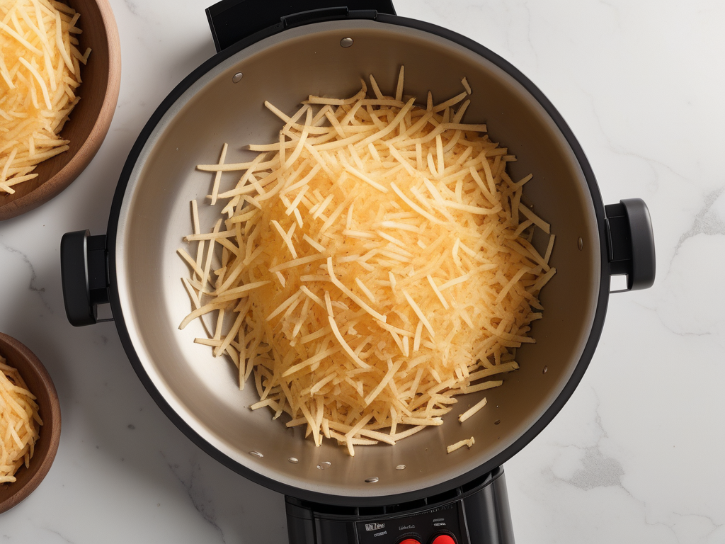 air fry frozen hash brown shredded