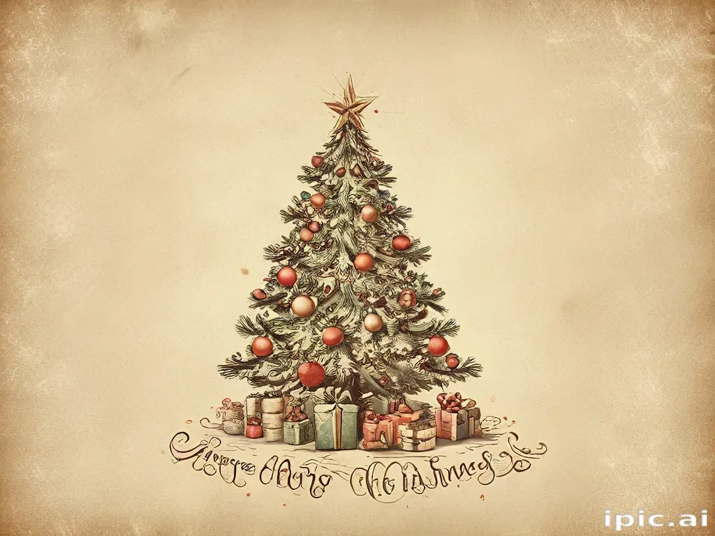 vintage merry christmas