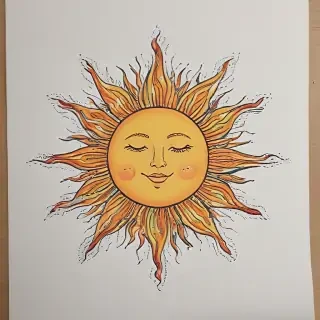 sun doodle