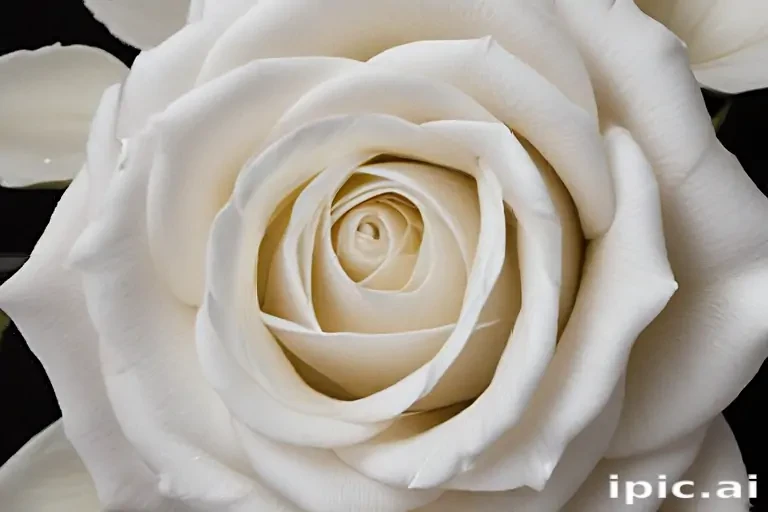 white rose on black