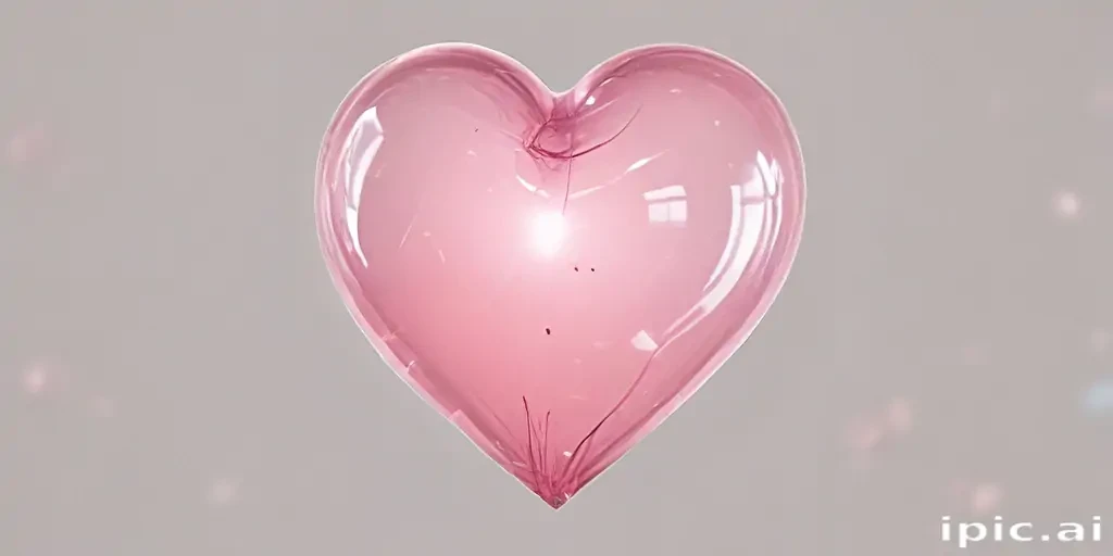 aesthetic transparent heart