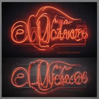 neon sign mockup
