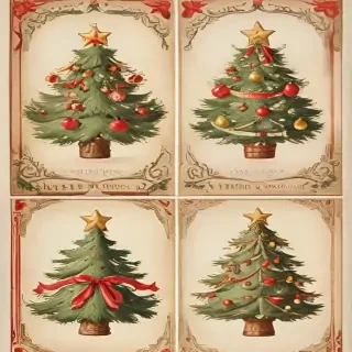 free printable vintage christmas pictures