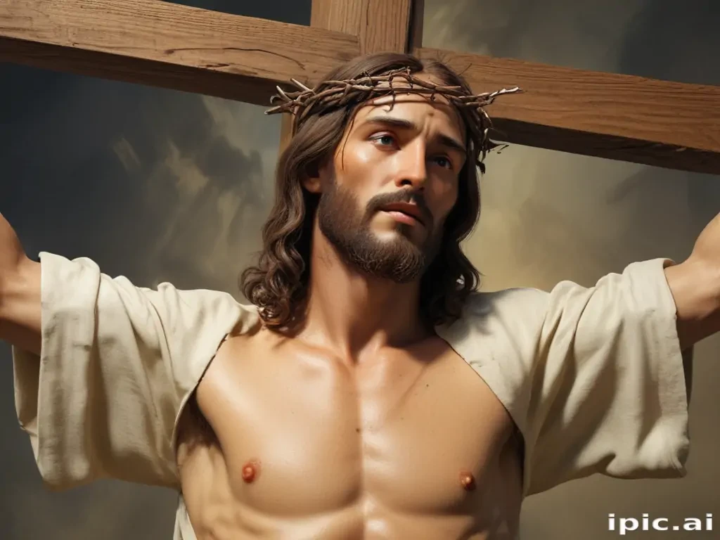 picture of jesus on cross