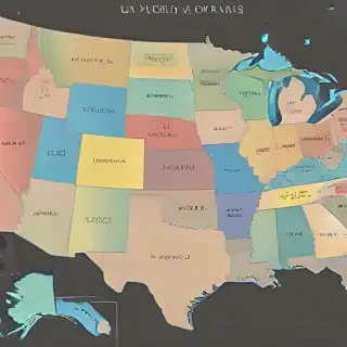 united states map with state names