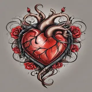 heart tattoo png