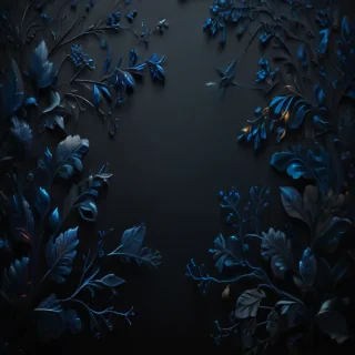 black background blue