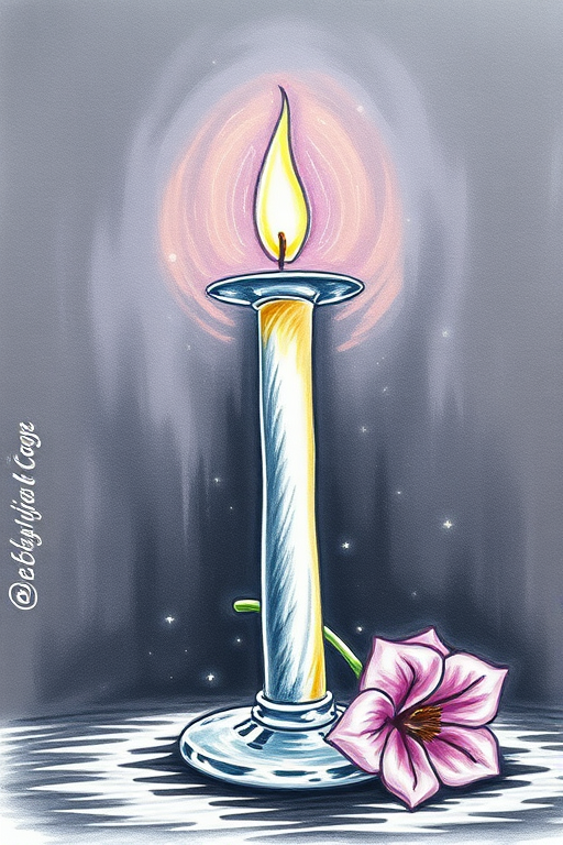 candle drawing