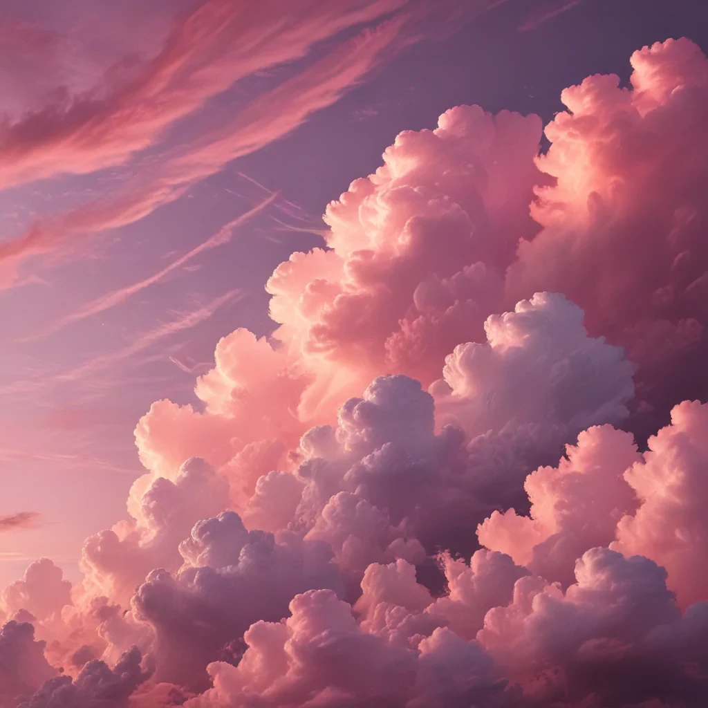 aesthetic pink clouds