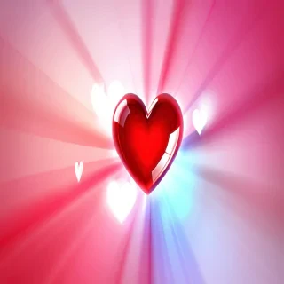blurry heart wallpaper
