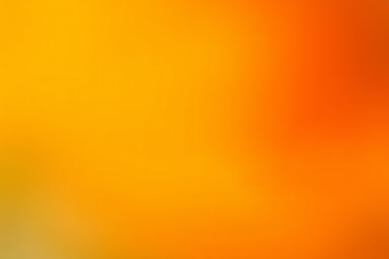 Create an abstract image of blended yellow and orange colors with a smooth gradient, using a Canon EOS R5, 50mm lens, f/1.8 aperture, ISO 100, and a shutter speed of 1/100s to enhance image quality and soft focus effect.