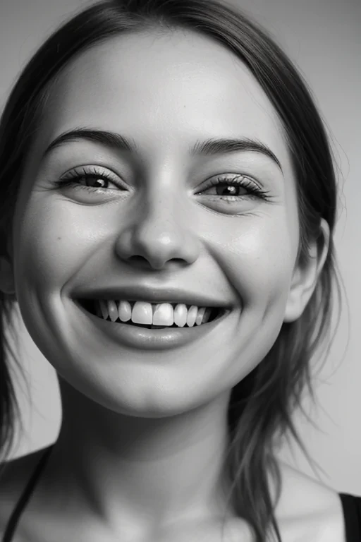 smiley face black and white