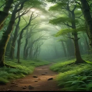 green forest aesthetic