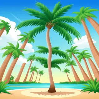 palm tree cartoon