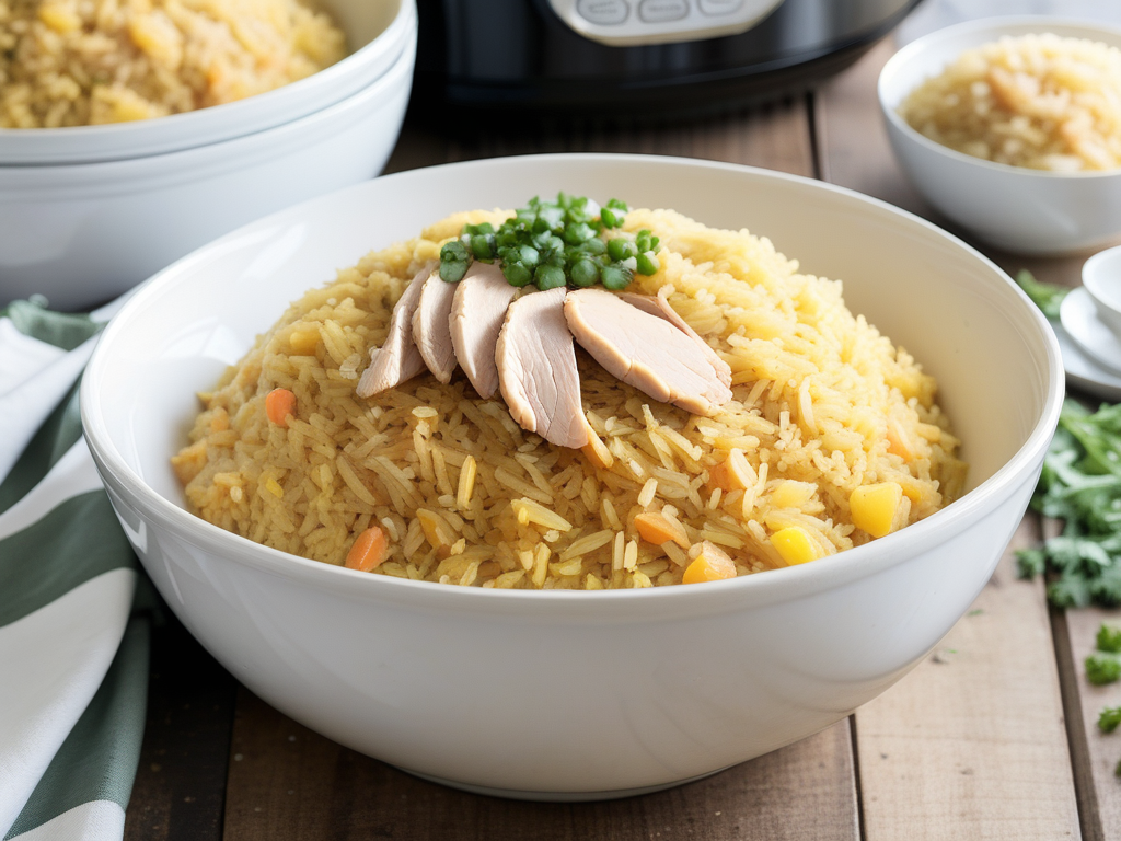 crock pot chicken yellow rice