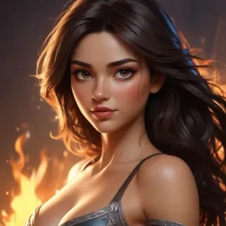 brunette cartoon characters
