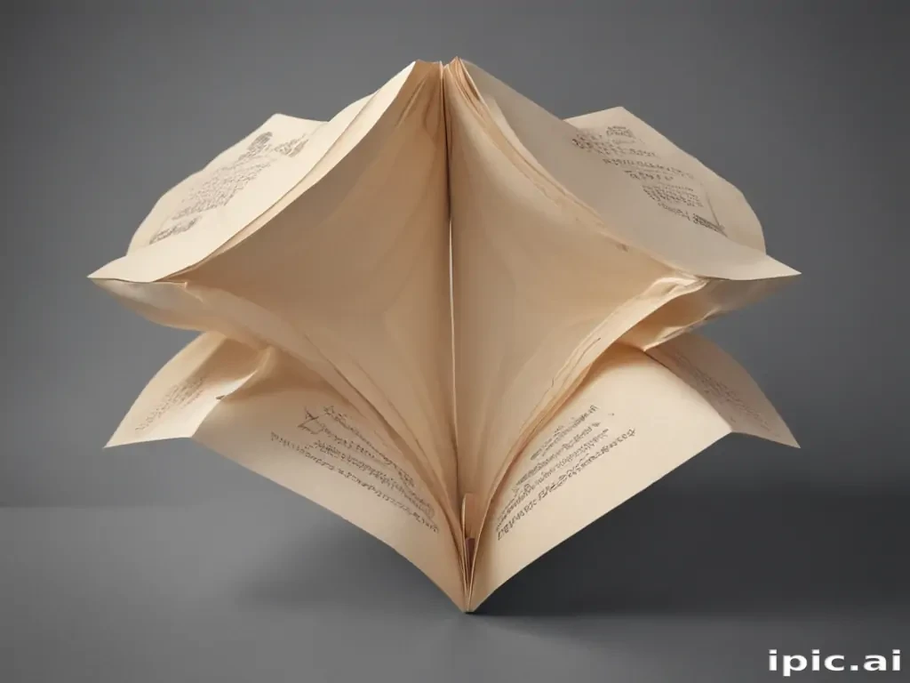 folded paper png
