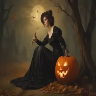 public domain vintage halloween art