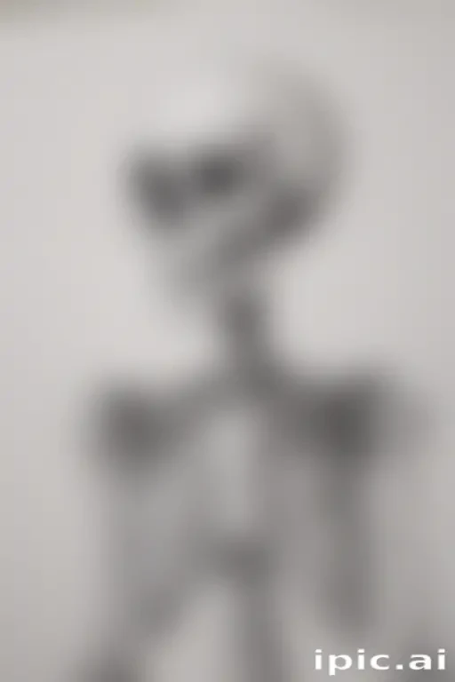 creative skeleton drawing art