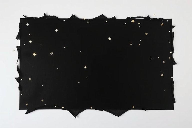 black with glitter