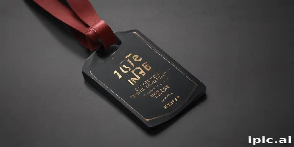 clothing tag mockup