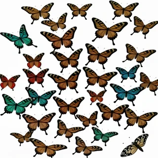 butterflies png transparent