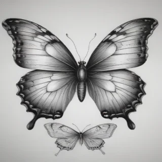 buterfly sketch