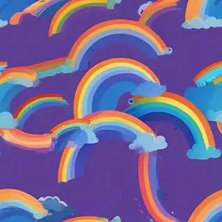 rainbow transparent background
