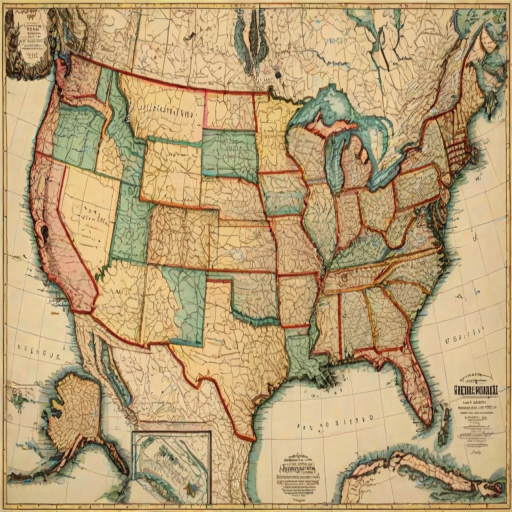 map united states