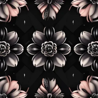 black flower background