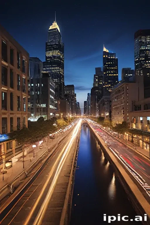 city lights background