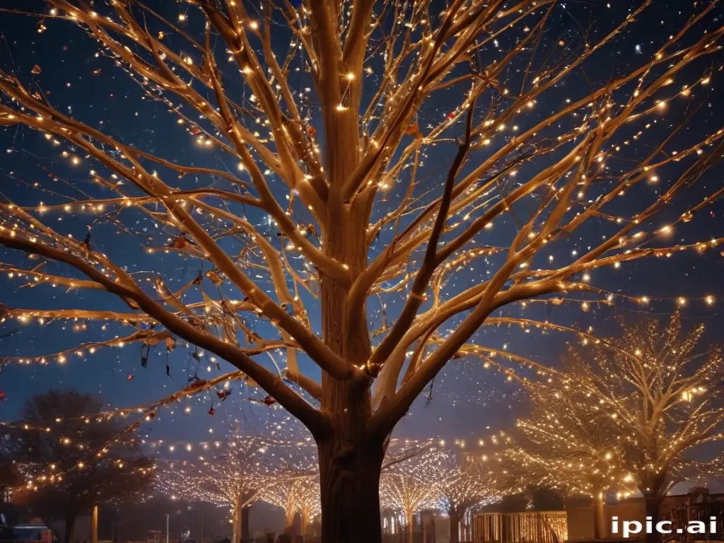 christmas lights iphone wallpaper
