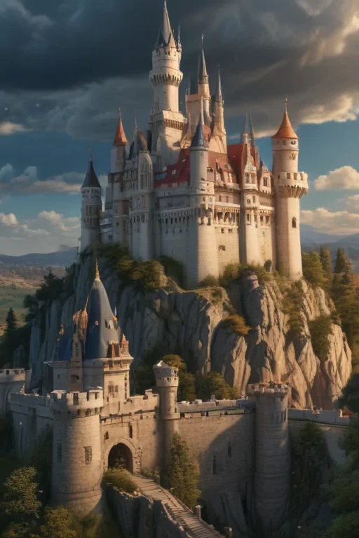cartoon of castle